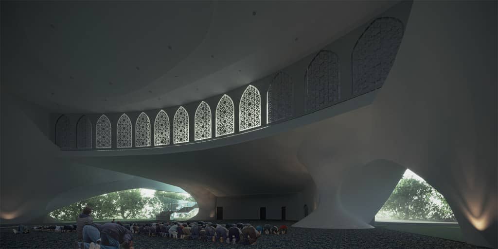 Using the elements of Islamic architecture in building mosques