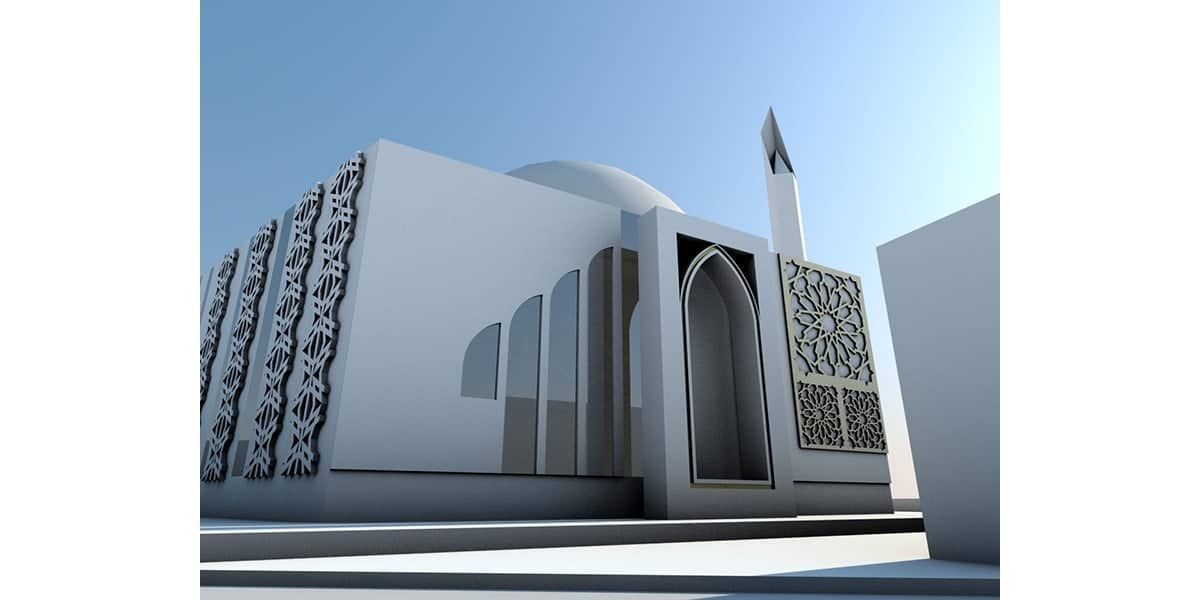 mosquée Qassin par INJ ARCHITECTS