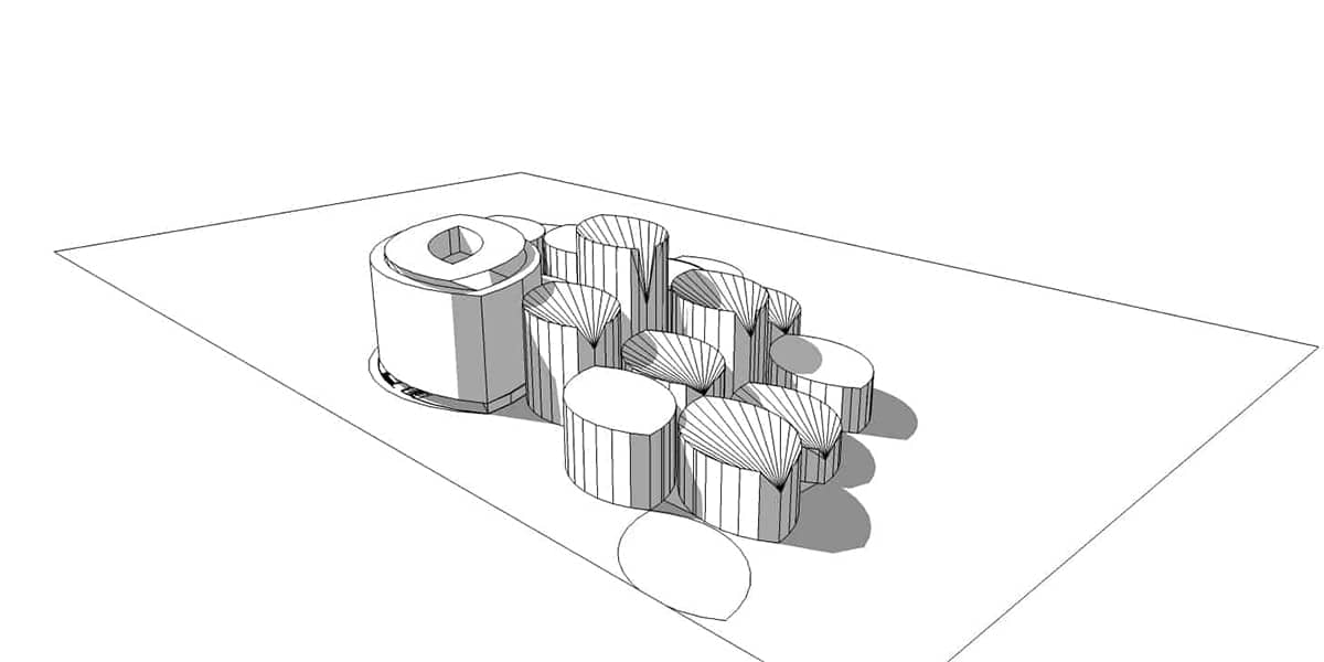 plan architectural pour la Conservatoire de musique de San Francisco INJ ARCHITECTS
