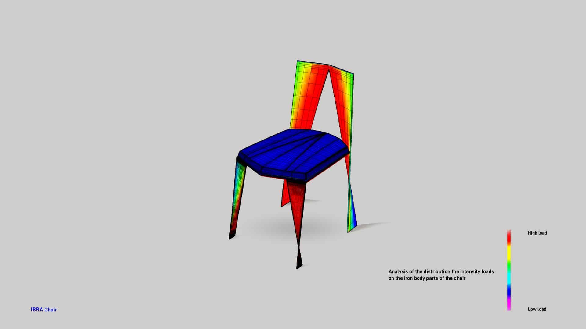 conception de la chaise IBRA INJ ARCHITECTS
