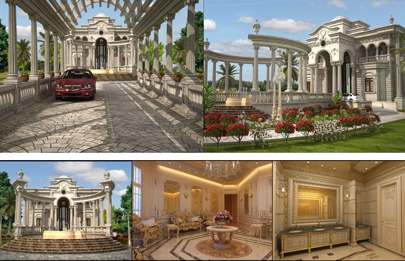 Design of palaces and luxury residential buildings